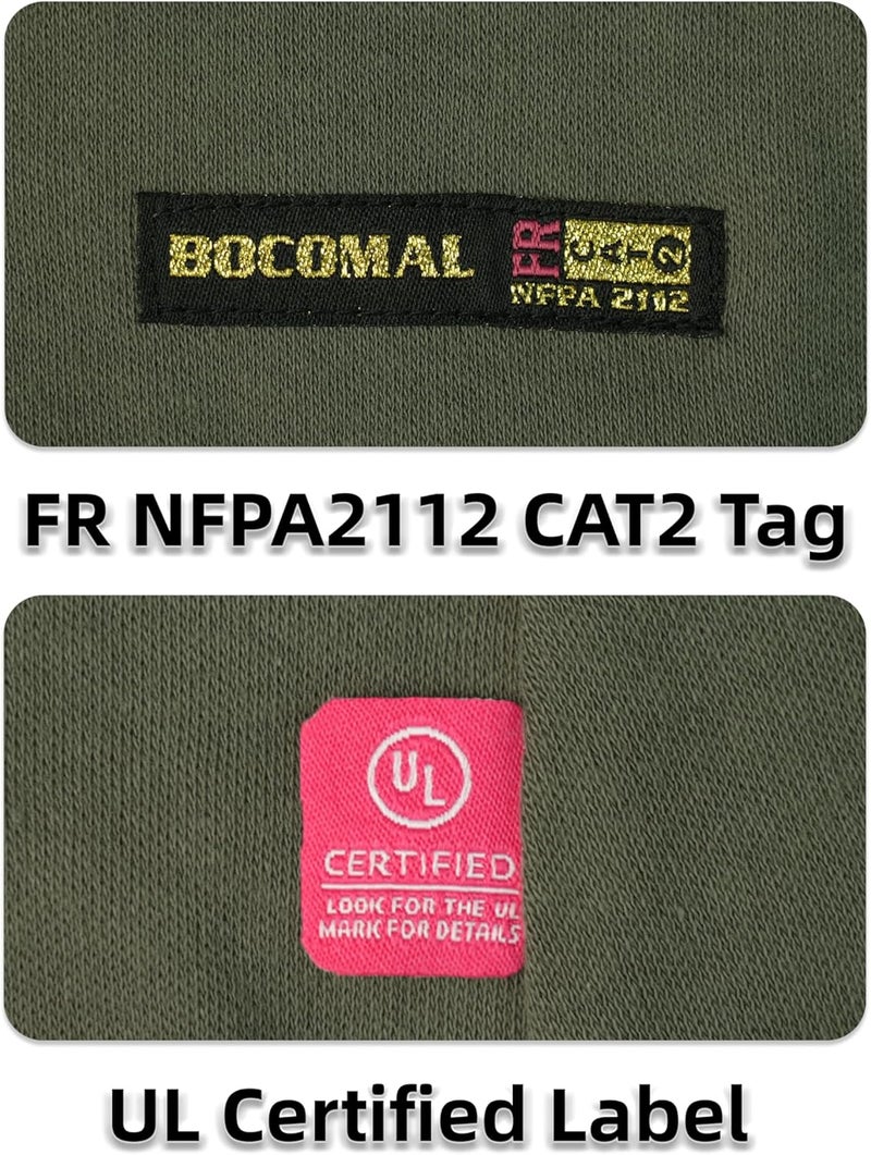 BOCOMAL FR Flame Resistant Balaclava Face Mask Arc Rated NFPA2112 CAT2 Helmet Liner Covering Hood for Welding - Image 4